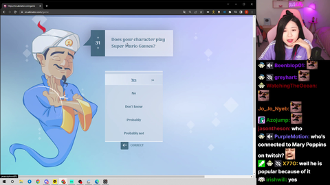 Hachu finds Mizkif on Akinator