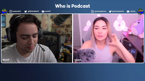 Alinity tells Mizkif her pet chicken story with a horrifying ending