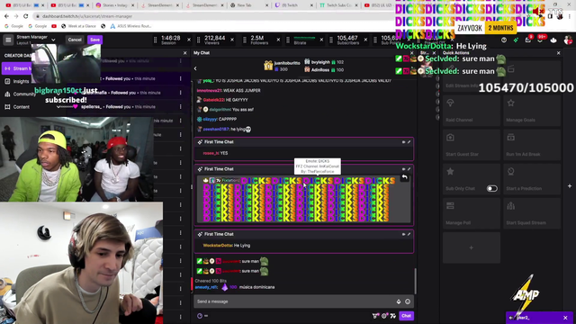Lil Baby tries to read Twitch Chat with 210k Viewers