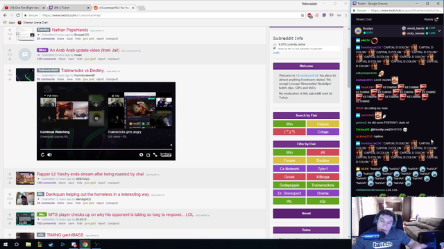 TRAINWRECKS IS ANGRY ABOUT LOSING ARGUMENTS AGAINST DESTINY :/