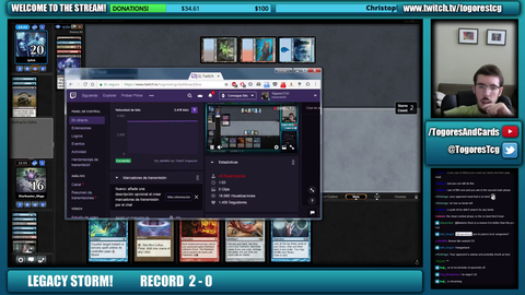 MTG player checks up on why his opponent is taking so long to respond... LOL