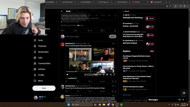 xQc explains why viewbotting would trigger an Adpocalypse on Twitch