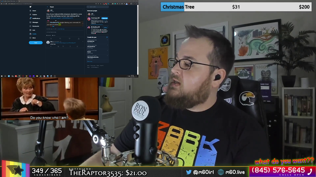 Leftie streamer comes into m60s chat and harasses him