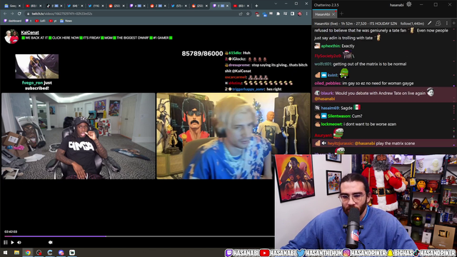 hasan on andrew tate saying people are not breaking out of matrix and being sheep