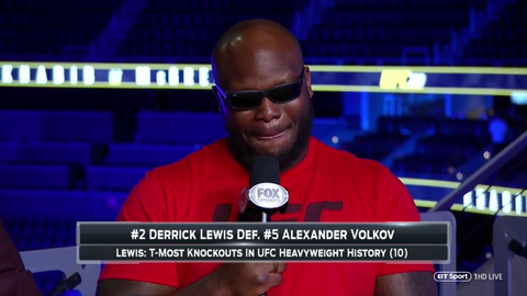 Derrick Lewis is going to celebrate his win