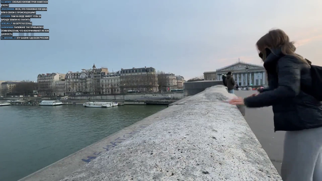 Olesya first time in Paris