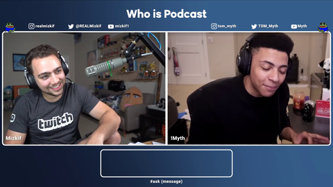 Myth shows Mizkif his xQc impression