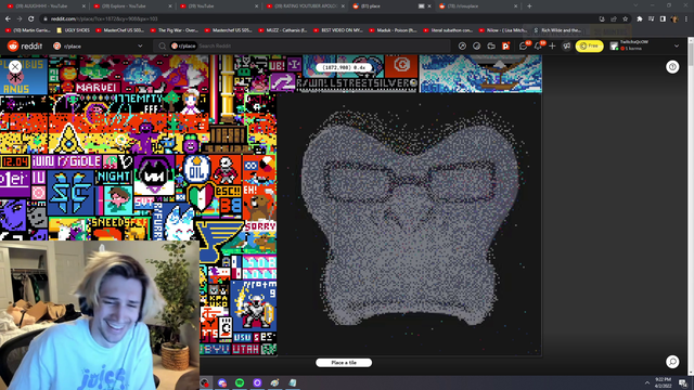 XQC learns that Turkey is possibly the biggest group on r/place
