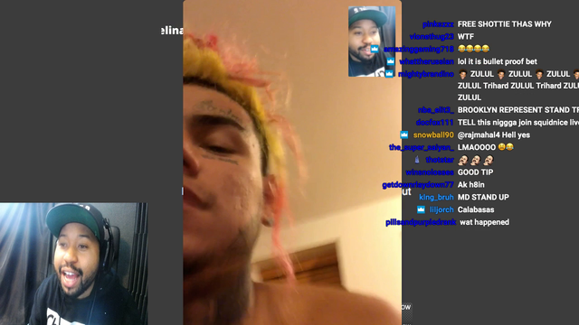 6ix9ine tekashi shows his body off to his boy toy Akademiks