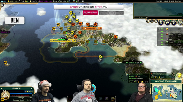 Yogscast just raised 1,500,000 GBP (2,000,000 USD) for Charity as a part of the Jingle Jam!