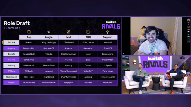 Tyler1's Closing Words in the Twitch Rivals Draft