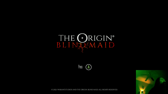 Aris spooked by the title screen