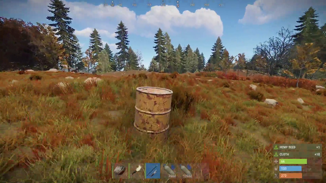 Lily finds something surprising in a barrel