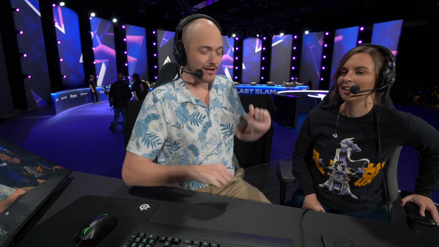 Caster talks about fucking a co-caster's mom within minutes of getting them on mic
