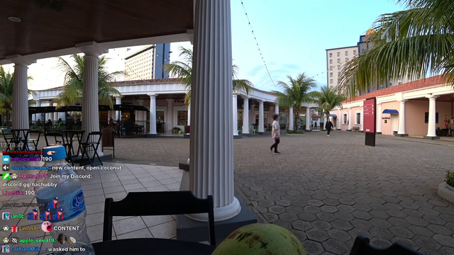 Coconut thief gets caught