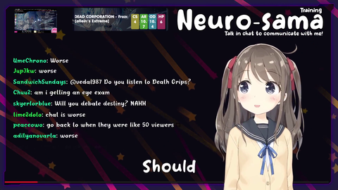Neuro-sama (AI Vtuber) wants do debate Destiny