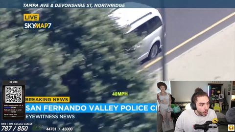 Senny gets the inside view of the car chase