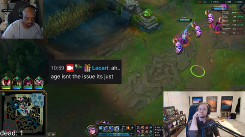 Soda decides to tune into Lacari's stream