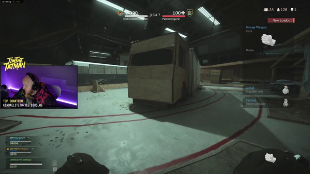 Timthetatman playing warzone with motion tracking