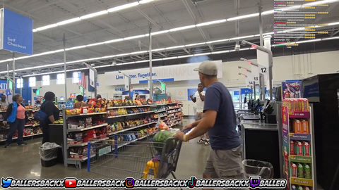 Twitch Streamers light fireworks inside a Walmart