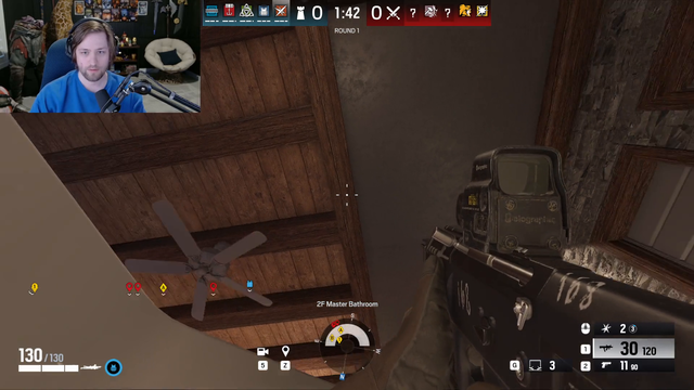 Circus team. 2 people fell down from the roof on Shroud's R6 tourney