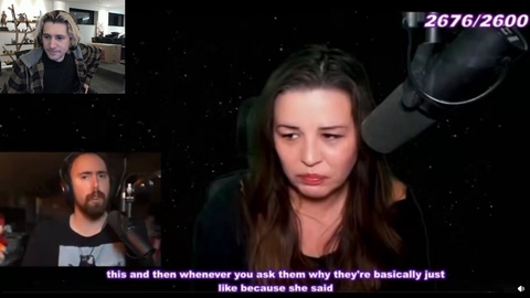 Xqc shows the amount of schizo tweets he gets from Kaceytron
