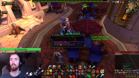 Asmongold talks to a GM in WoW