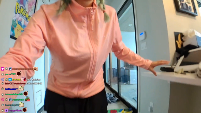 Hachu shows her new merch