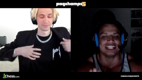 xQc showing Muscles to Tyler1