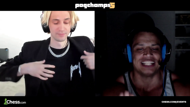 xQc showing Muscles to Tyler1