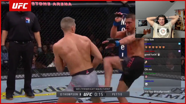 UFC fighter watches himself get knocked out