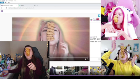 Hard working streamer shows off her skills