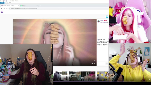 Hard working streamer shows off her skills