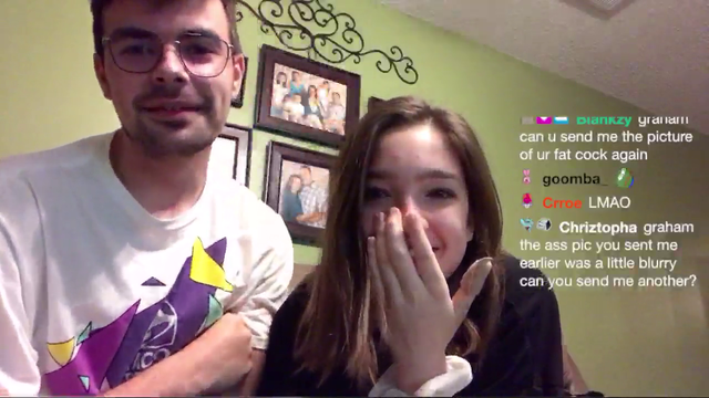 streamer couple laughs just like each other