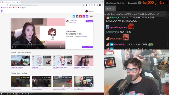 Hasan compares stream vibes