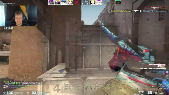 s1mple dodges flash irl (and ingame)