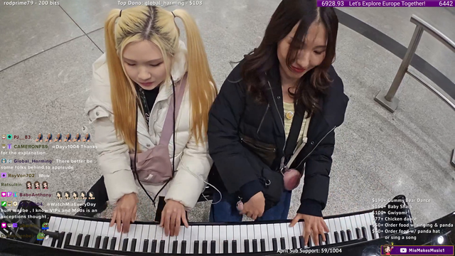 Exquisite music at a train station