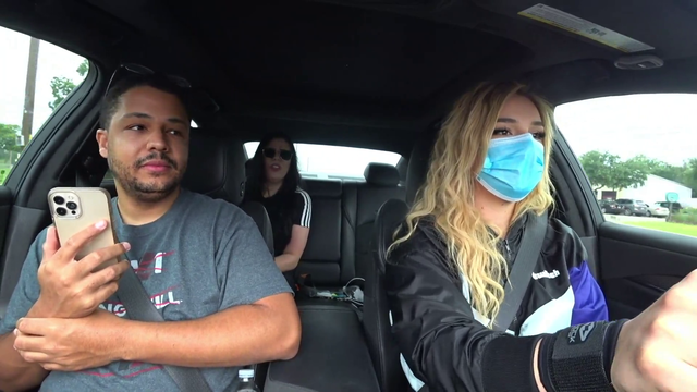 Kacey pukes while being inside Nicks car