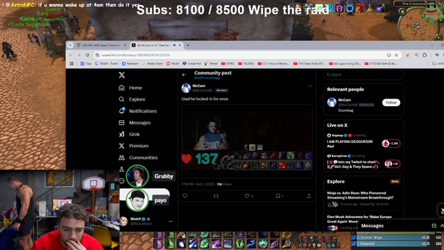 Miz LOCKING IN for raid