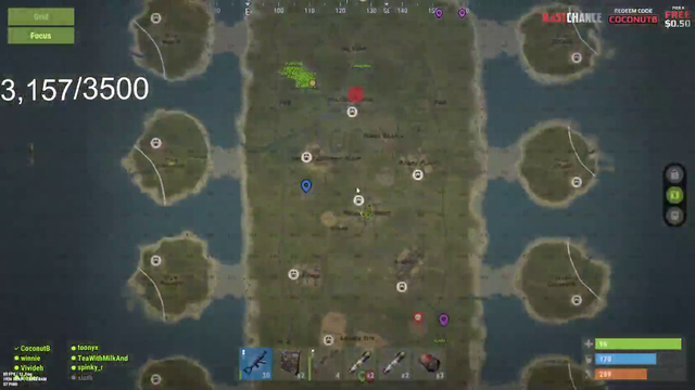 CoconutB Puking but continuing his play