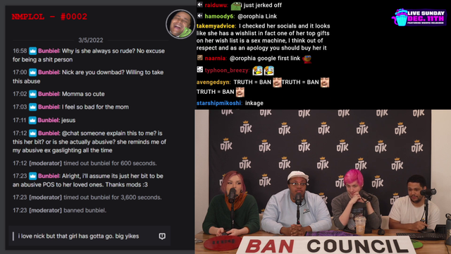 Malena bans justifiable viewer and gaslights the others for giving the viewer the benefit of the doubt