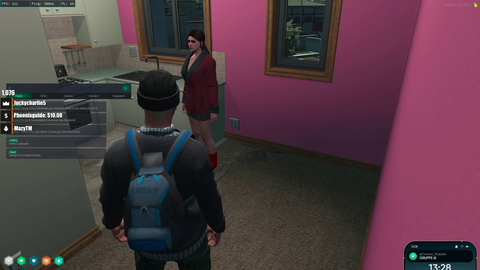 Fanfan goes to the bathroom