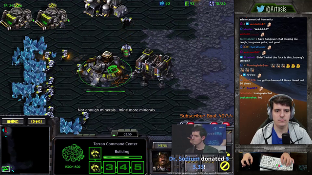 Guys in the chat on Artosis stream with some TTS gems