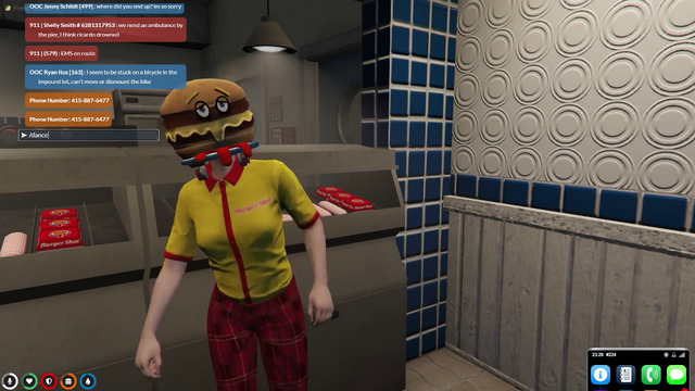 rlly - Slow night at Burger Shot