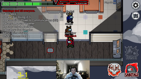 Trainwrecks pulls an insane imposter play in Among Us