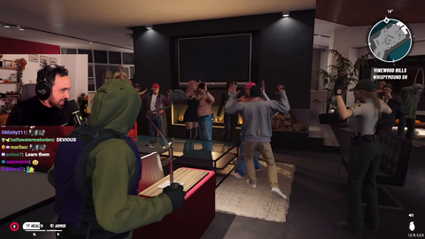 Vivek Ramasquamy and Green Goblin crashed the afterparty after losing the Mayoral Election in Los Santos