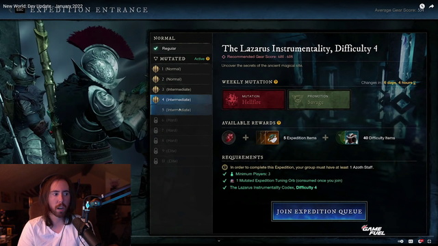 Asmon respectfully thanks a viewer for reminding him to change a category