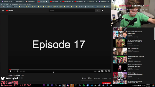 Mizkif is going through copium after Senny beat Jump King