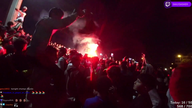 Morocco celebrating