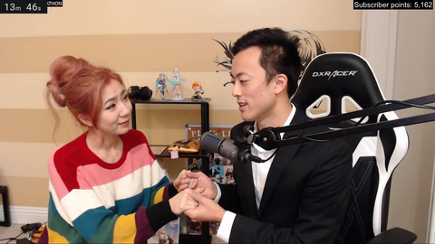Streamer who broke record for most hours streamed in 30 days Proposes to his Girlfriend on stream